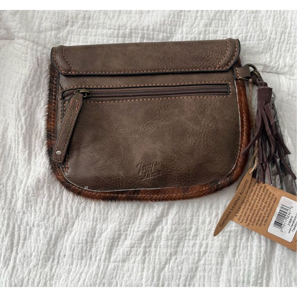 Tony Lama Western Brindle Cowhide Hair Wristlet Wallet NEW NWT - Picture 5 of 5